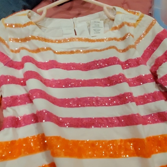 *4 for 18* Crewcuts 3/4 sleeve sequins shirt 6/7 - Picture 7 of 7